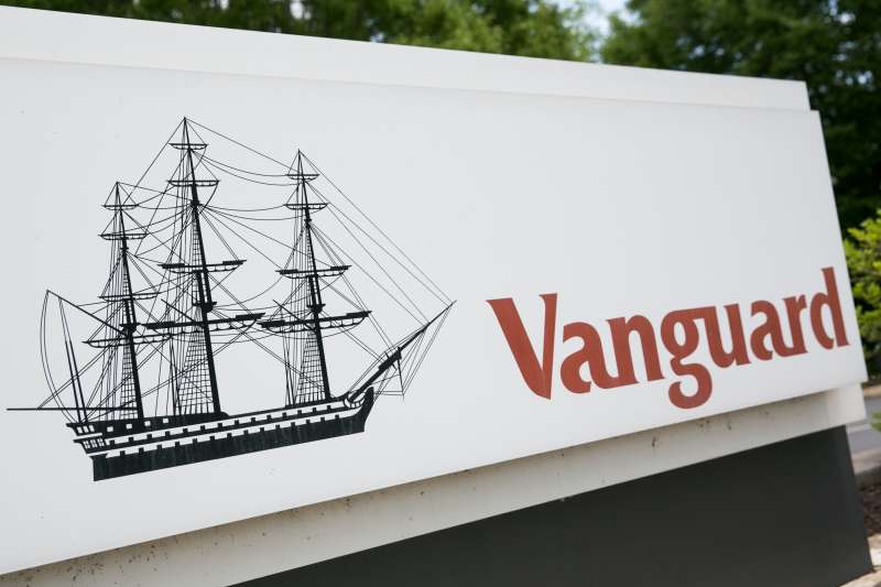 A sign outside of the headquarters of the investment management company, The Vanguard Group in Malvern, Pennsylvania on May 24, 2015.