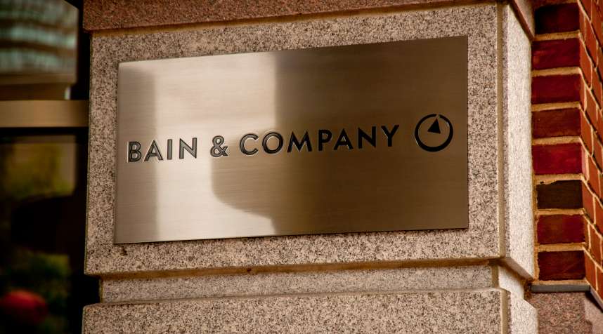 Bain &amp; Company is a management consulting firm, formerly managed by Republican Presidential candidate Mitt Romney headquartered in the Back Bay section of Boston, MA. on July 15, 2012. (Photo by Rick Friedman/rickfriedman.com/Corbis via Getty Images)