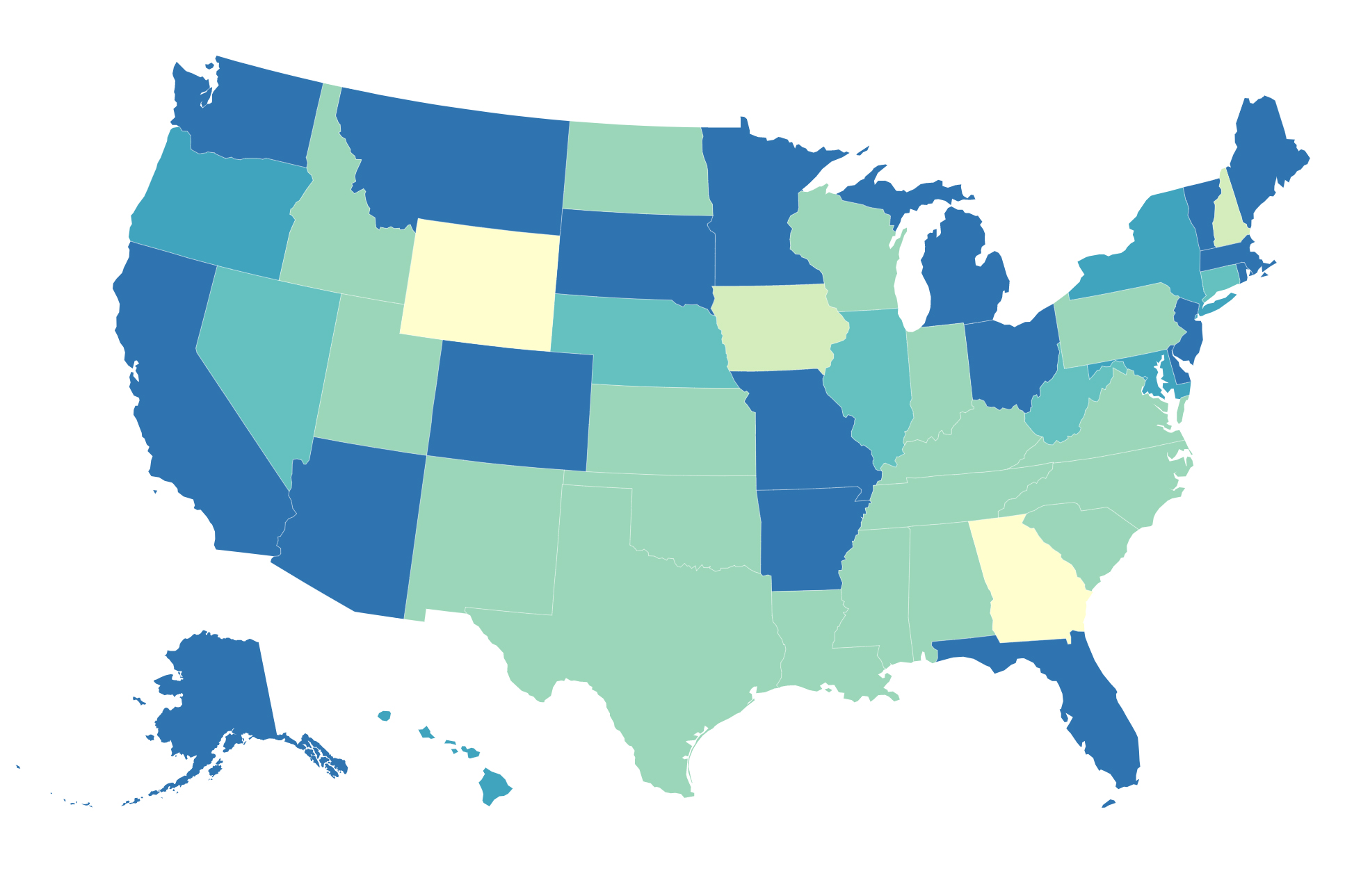 This Map Shows the Last Time Your State Raised Its Minimum Wage