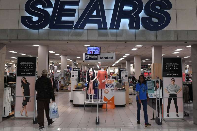 A Sears store at a mall in Los Angeles, California.
