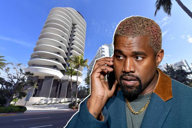 Florida, USA. 5th Jan 2019. Kanye West and Kim Kardashian (KimYe) have bought into the 18-story luxury beachfront tower Faena House,  seen here designed by Norman Foster and home to masters of the universe including Goldman Sachs chairman Lloyd Blankfein,
