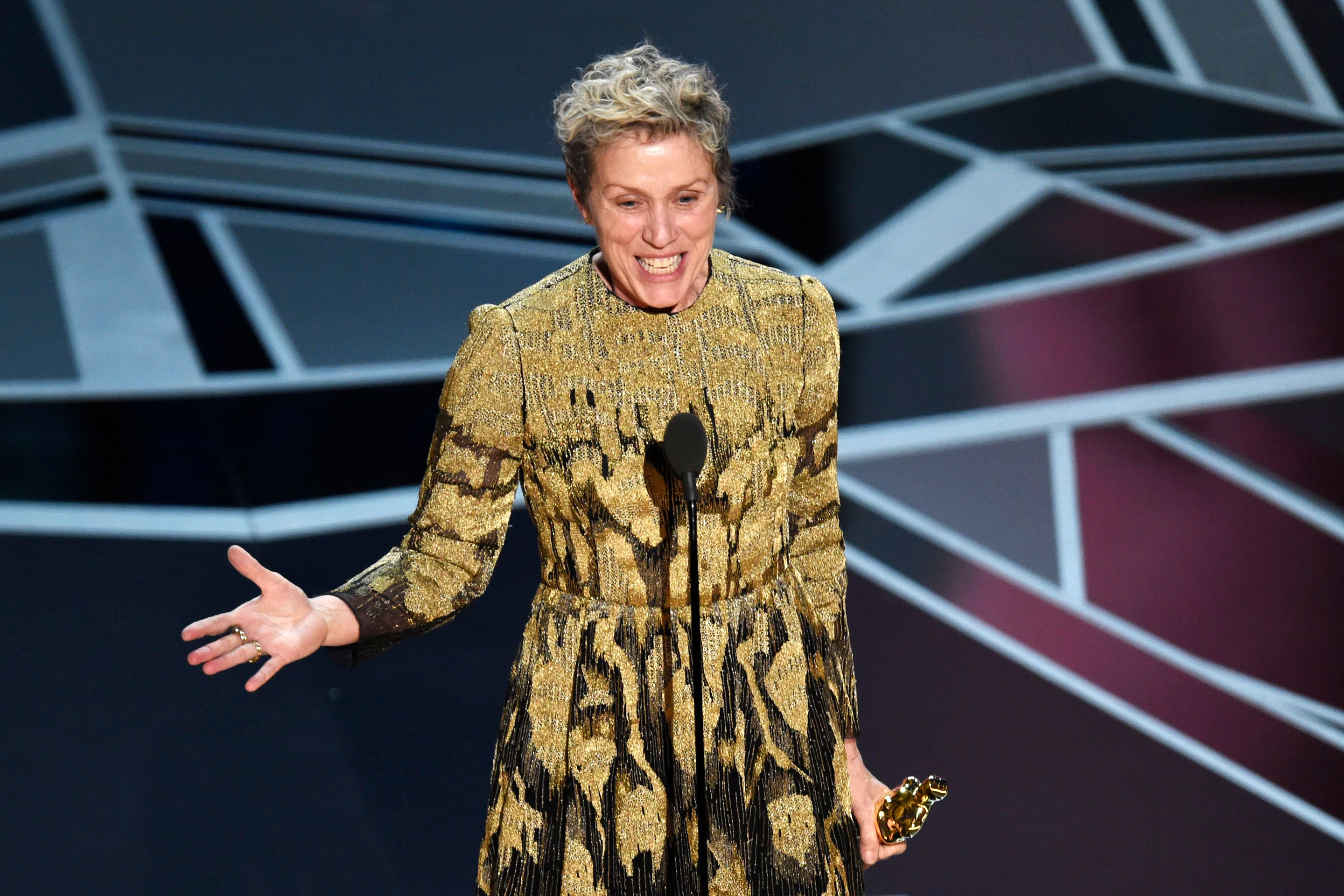 How Frances McDormand’s Oscar Speech ‘Super-Charged’ a Significant Change in Hollywood Over the Last Year