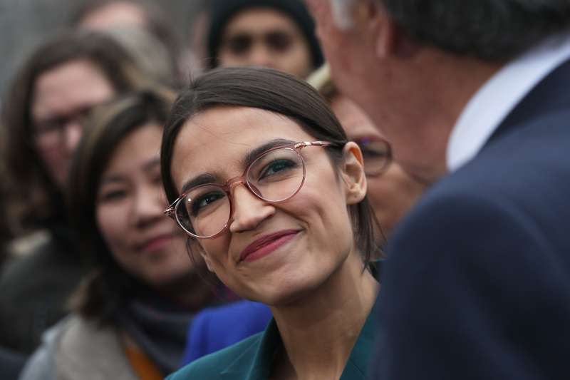 U.S. Rep. Alexandria Ocasio-Cortez (D-NY) during a news conference in front of the U.S. Capitol February 7, 2019 in Washington, D.C.