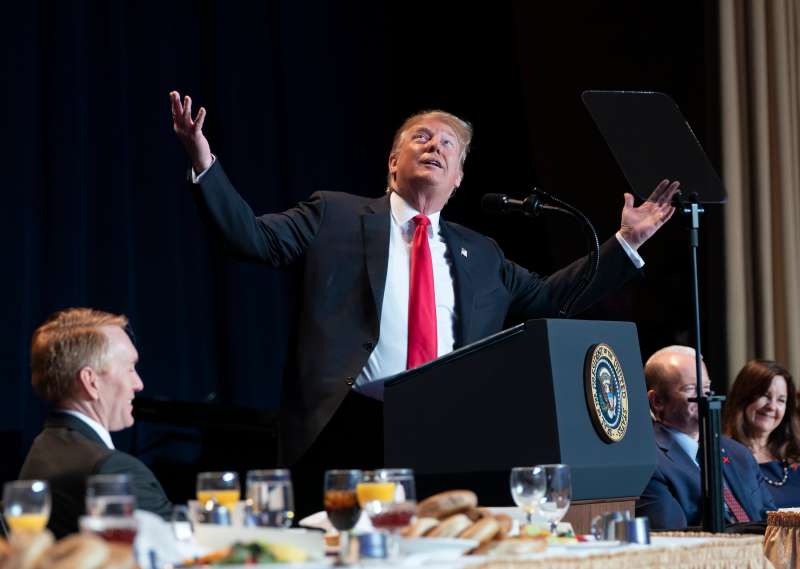 Trump Attends the 2019 National Prayer Breakfast