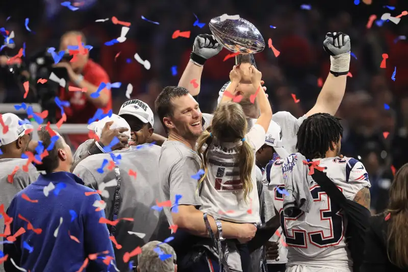 Six Lombardi trophies (with Gronk dent) : r/Patriots