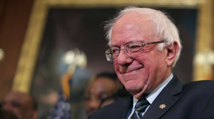 Senator and 2020 presidential hopeful Bernie Sanders attends an event to introduce the Raise The Wage Act on January 16, 2019.
