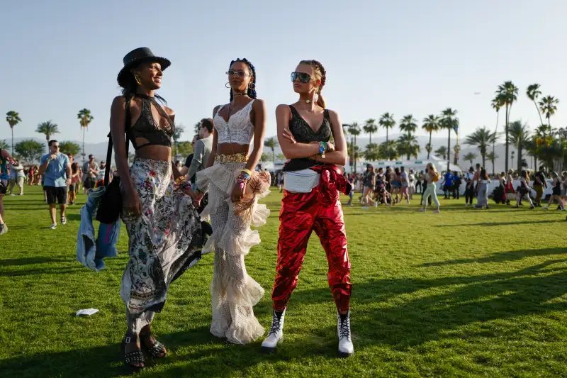 Street Style and Celebrity Sightings During Coachella Festival