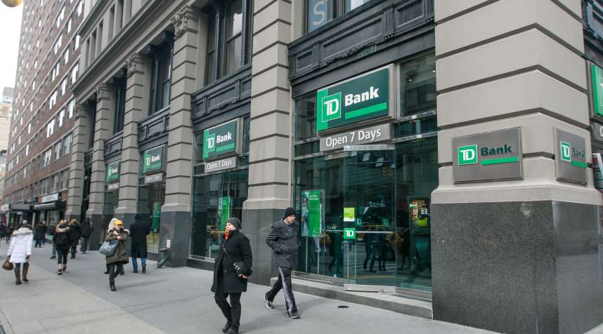 A TD Bank branch in Manhattan.