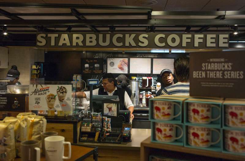 Starbucks Coffee Store Along New York State Thruway