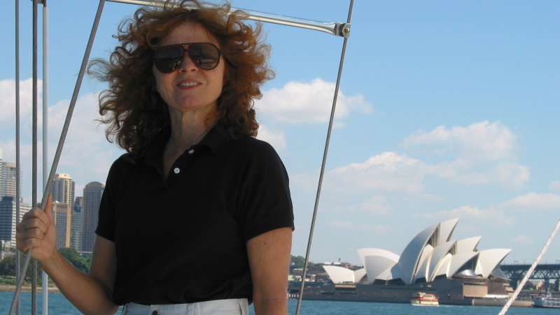 Julie Bradley in Sydney Harbor