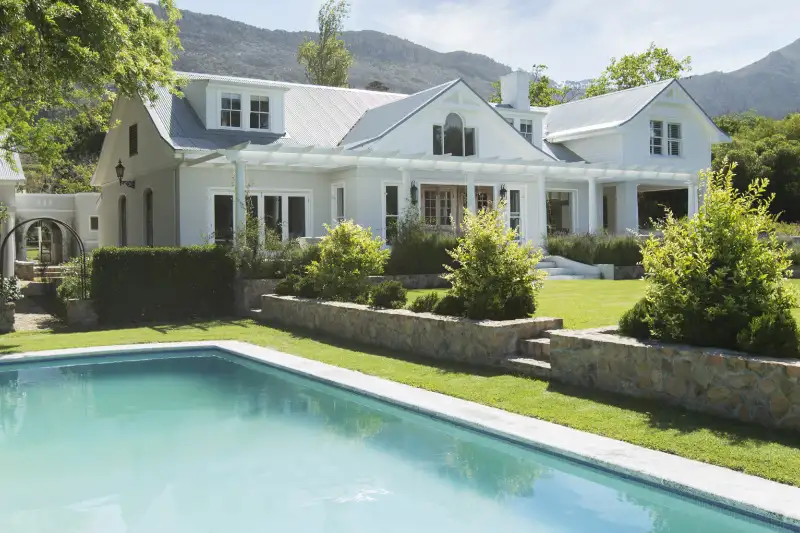 Luxury house and swimming pool