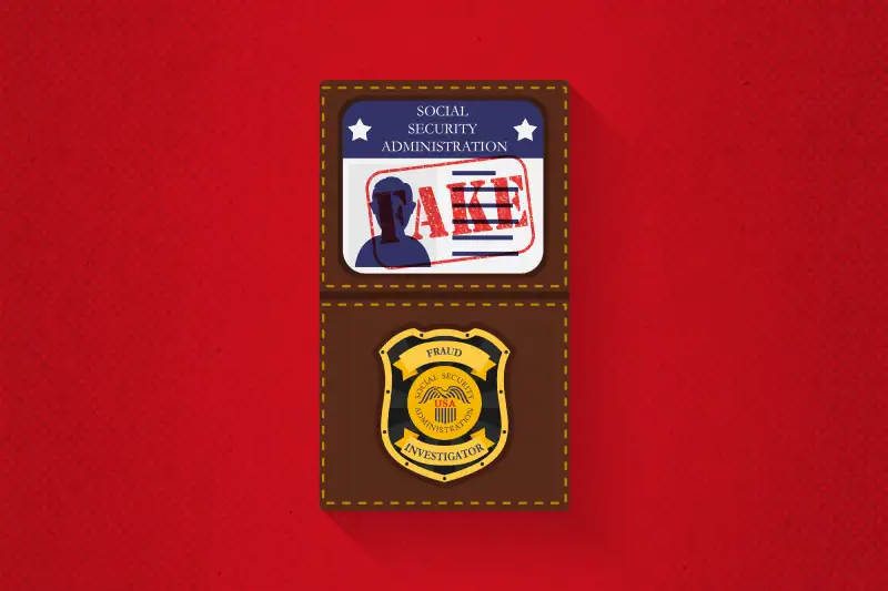 fake social security administration badge