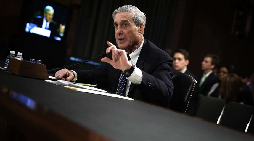 Robert Mueller testifies during a hearing before the Senate Judiciary Committee June 19, 2013, when he was director of the FBI.