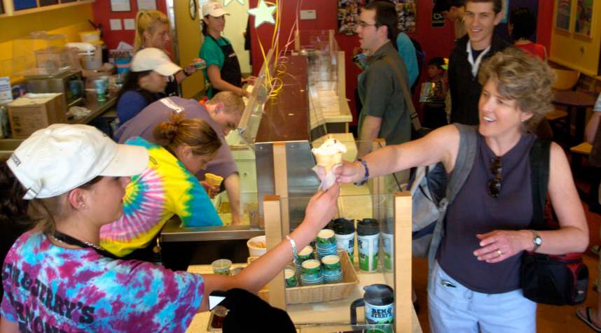 Ben and Jerry's Free Cone Day in Denver, back in 2005.