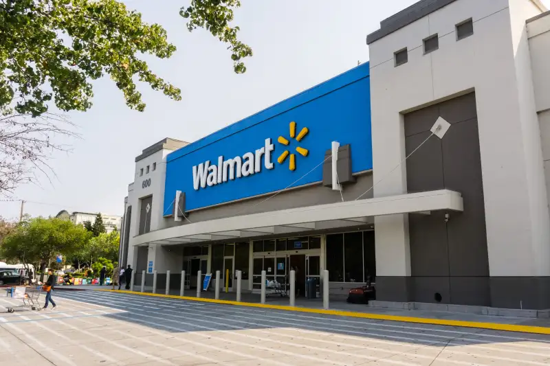 Walmart store entrance