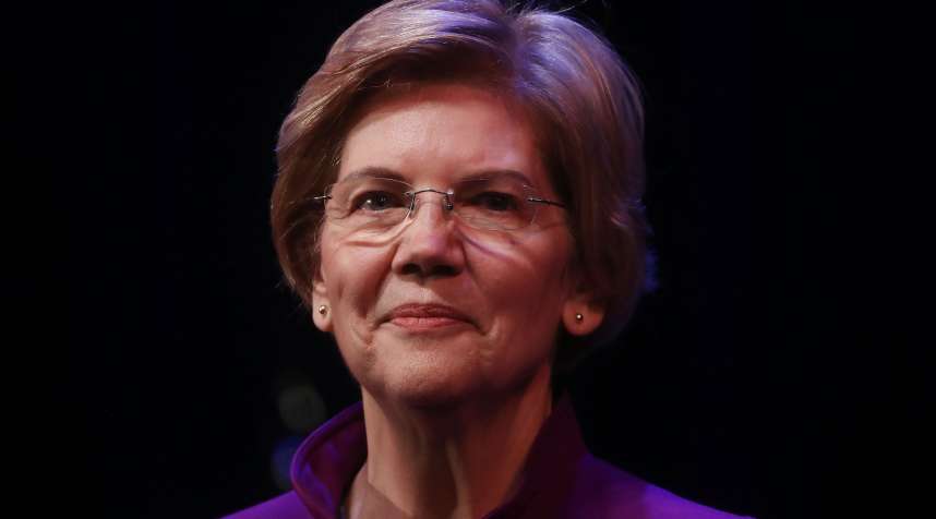 U.S. Senator and Democratic presidential candidate Elizabeth Warren at a campaign event on February 18, 2019 in Glendale, California.
