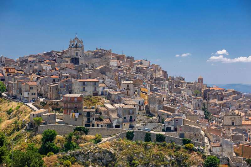 Historic centre of Mussomeli, Sicily, Italy