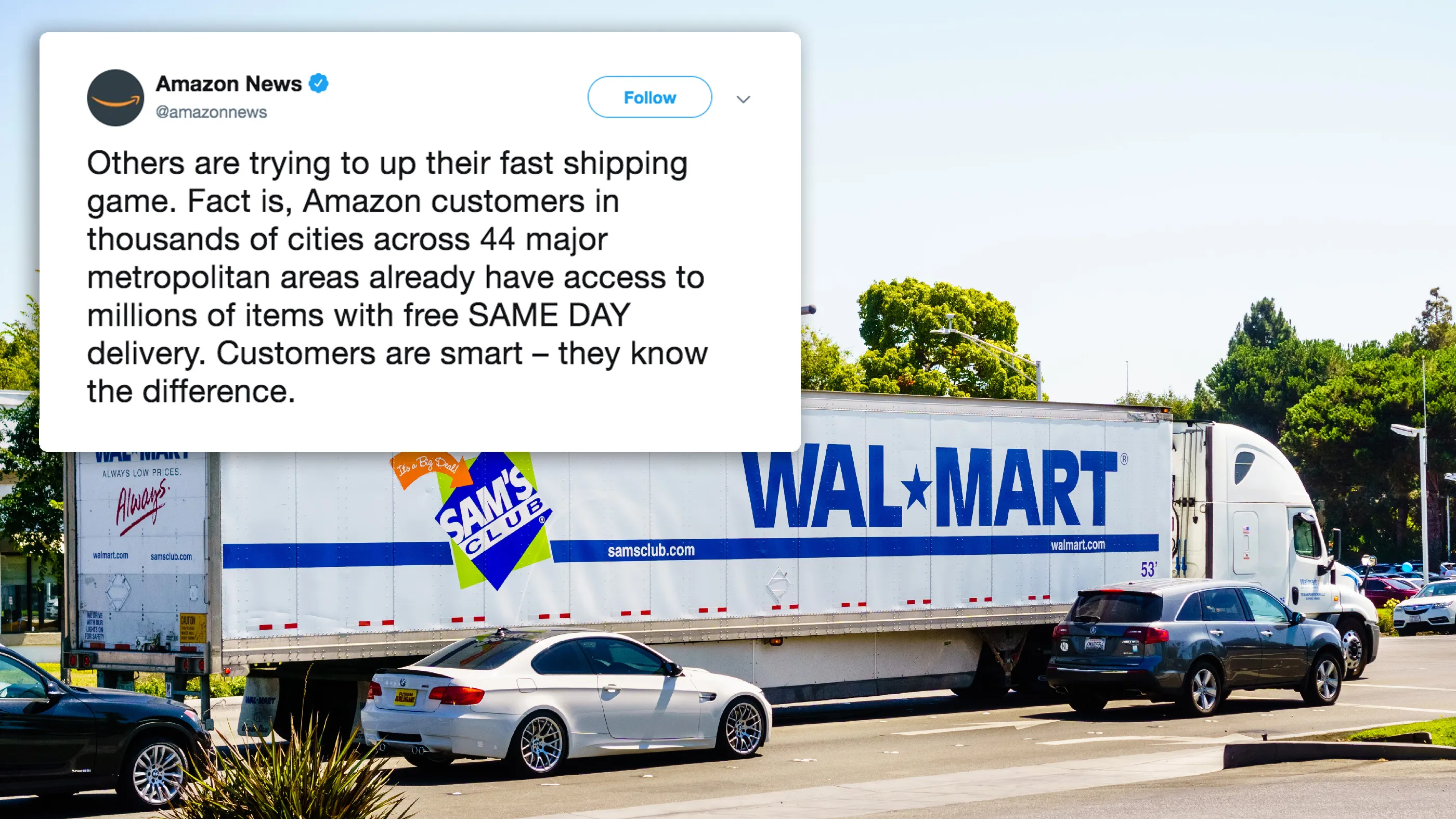 Walmart to offer free next-day shipping, beginning this week – The