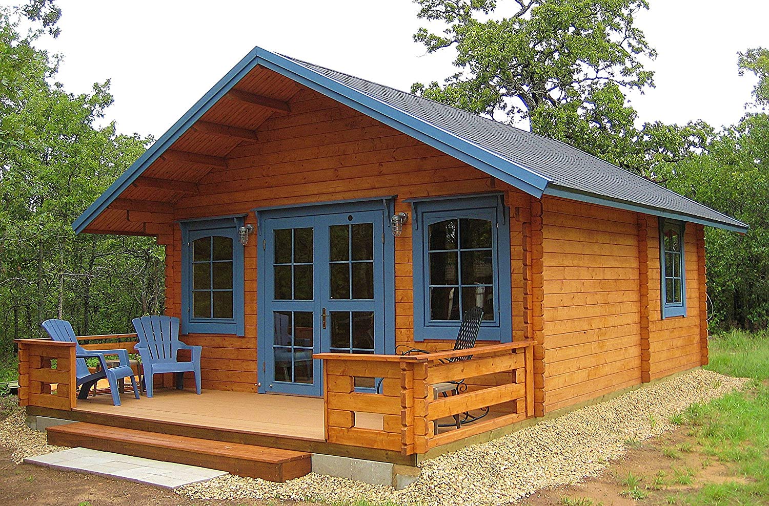 The Lillevilla Allwood Cabin Kit Getaway, on sale for $18,800 on Amazon.