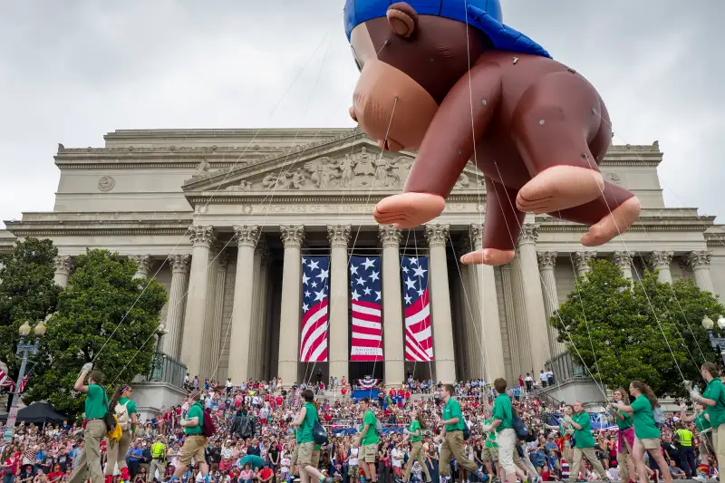 4th July Independence Day Parade in Washington DC.