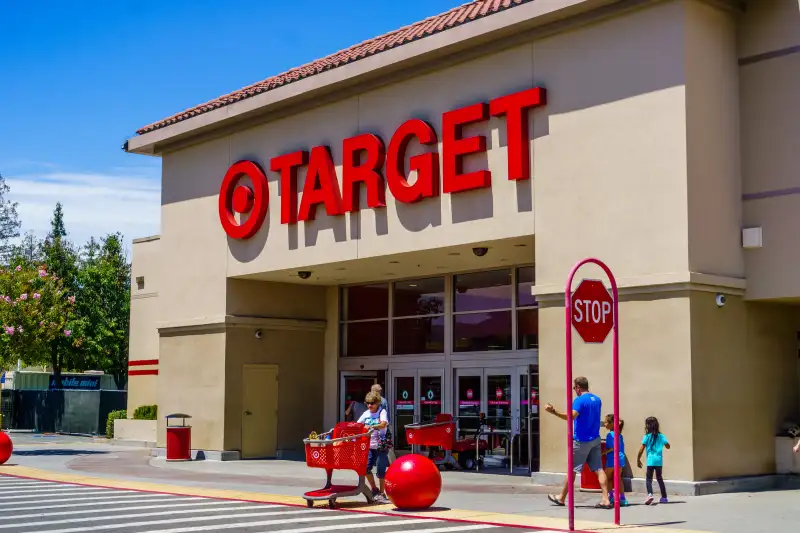 People shopping at one of the Target stores