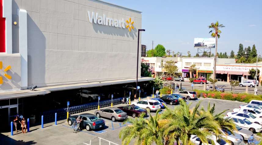 A Walmart store in Los Angeles, California.