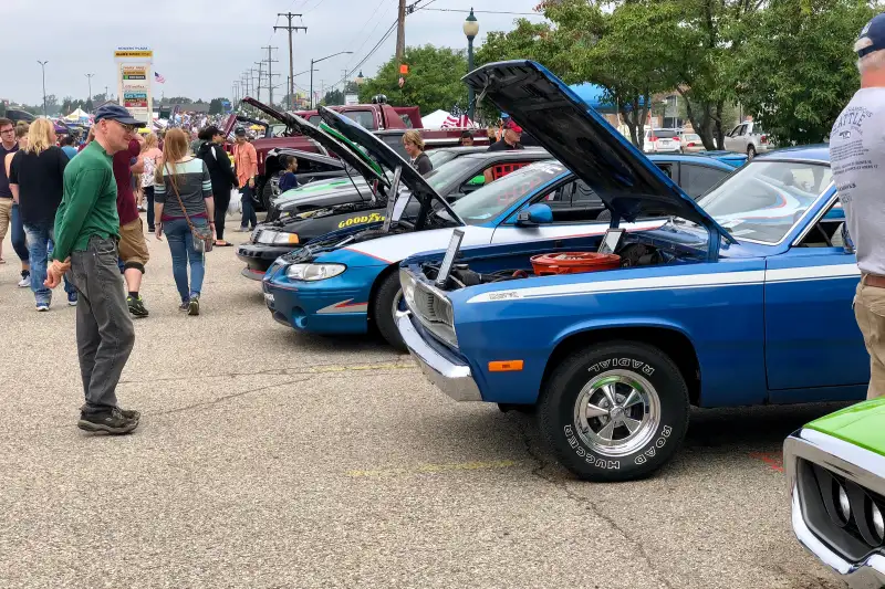 Classic car show in Wyoming, Michigan