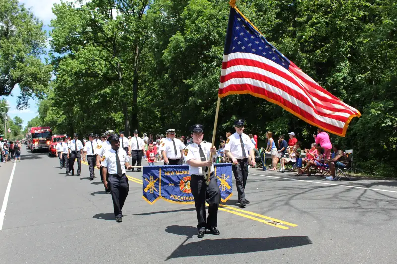 Veterans Day parade in Piscataway, New Jersey