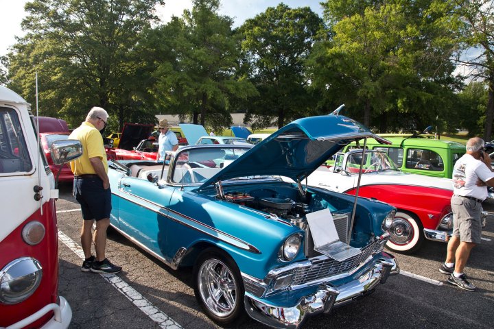 Classic car show in Hoover, Alabama a suburb of Birmingham