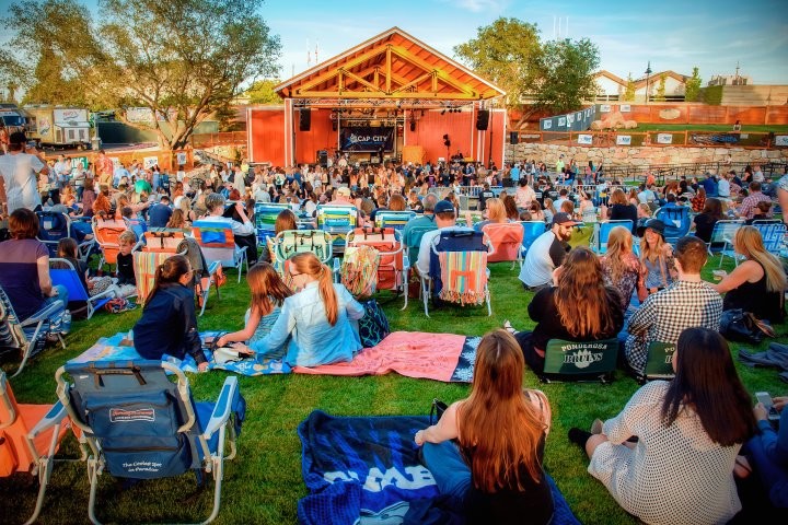 Large outdoor concert in Rocklin, California