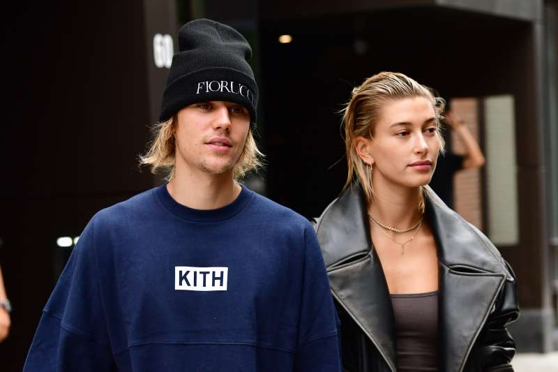 Justin Bieber and Hailey Baldwin on the streets of Brooklyn on September 14, 2018.