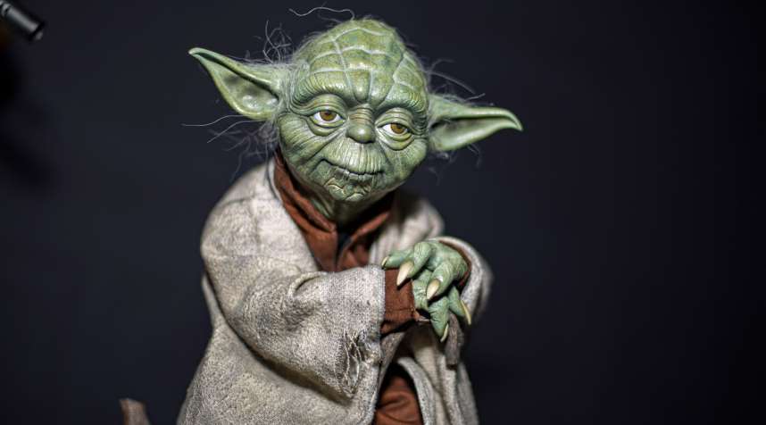 A display statue of Yoda from  Star Wars  at 2019 Comic-Con International on July 20, 2019 in San Diego, California.