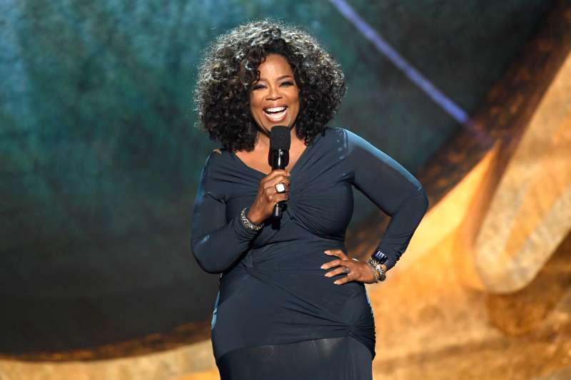 Oprah Winfrey onstage at Q85: A Musical Celebration for Quincy Jones at the Microsoft Theatre on September 25, 2018 in Los Angeles.