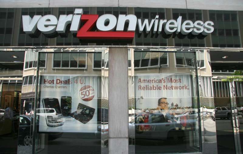 A Verizon Wireless store is shown June 5