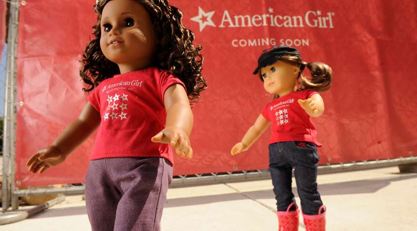 Outside the American Girl Doll store in Washington, D.C. store at Tysons Corner Center.