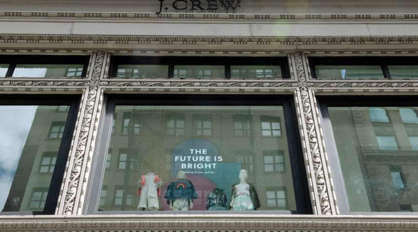 A J. Crew store on 5th Avenue in New York City.