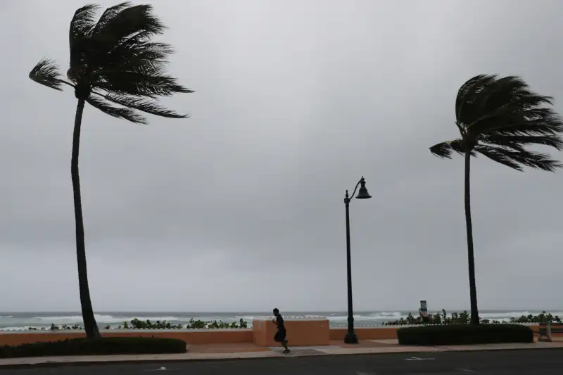 Tropical Storm Isaias passed by Deerfield Beach, Florida on August 02, 2020.