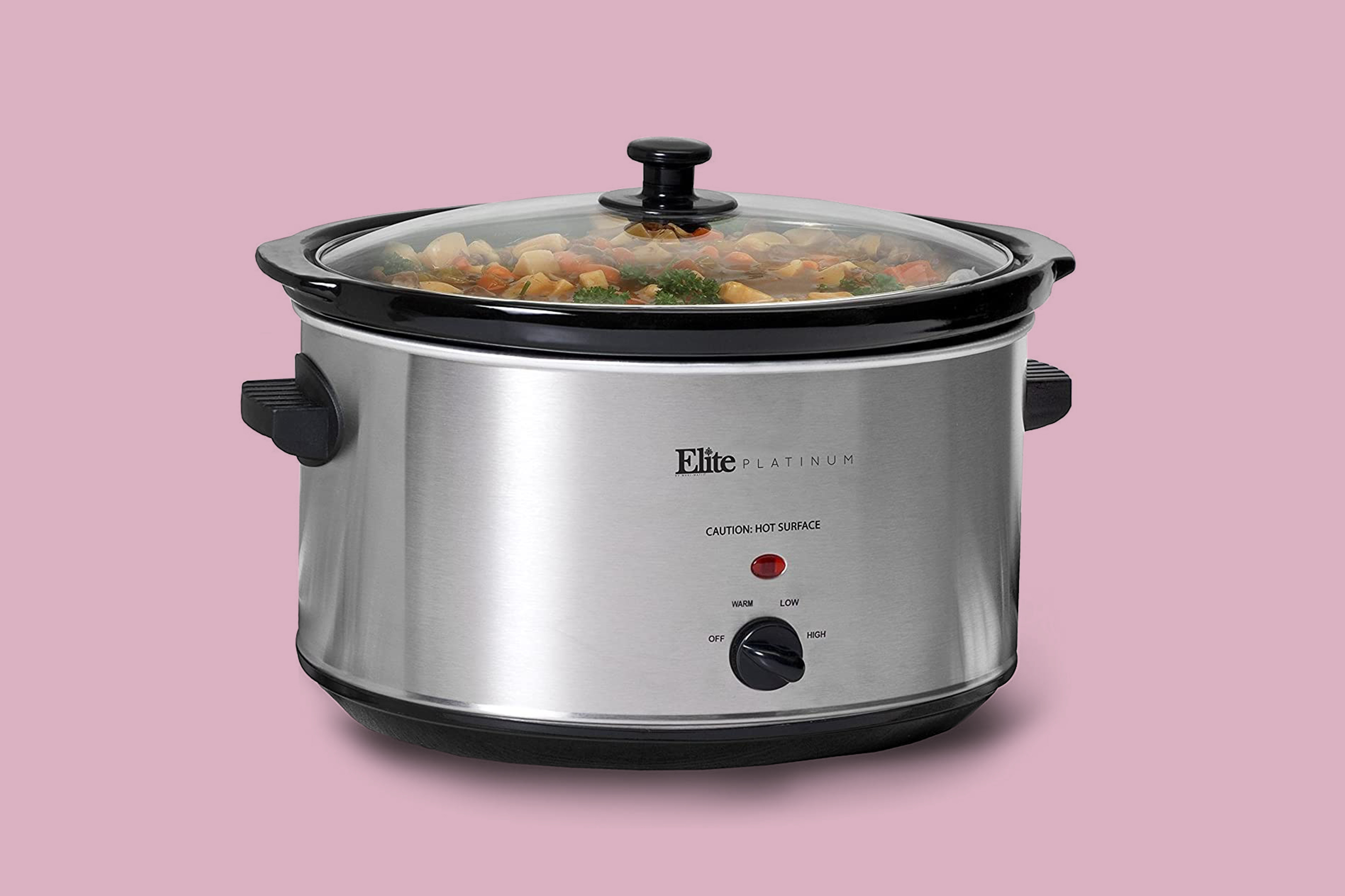 Elite Gourmet Maxi-Matic Electric Rice Cooker with Stainless Steel