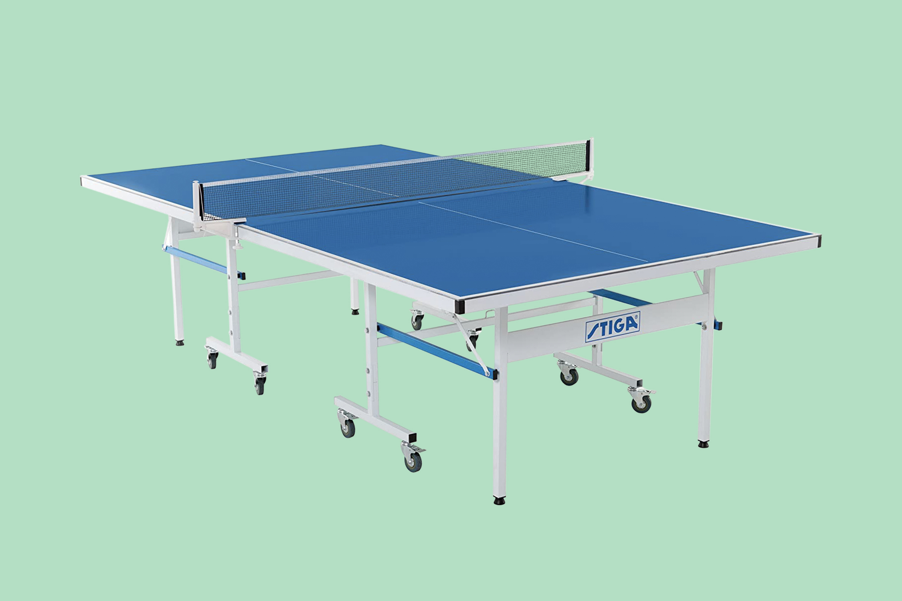 Don Indoor Outdoor Table Tennis Ping Pong Table Blue Junior Size 