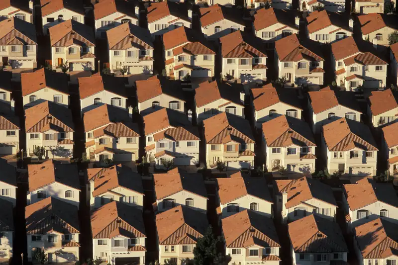 Infinite row of houses