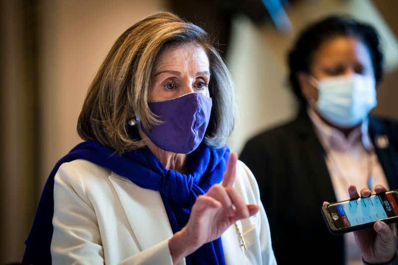 Photograph of democratic speaker of the House Nancy Pelosi