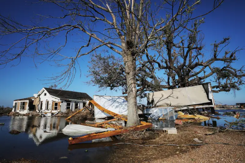 House flooded by Hurricane