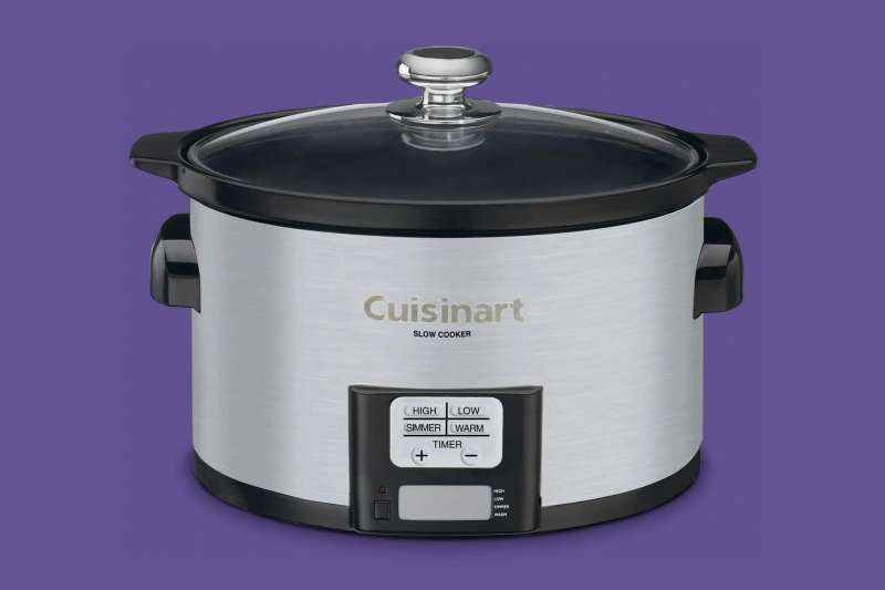 Cuisinart Slow Cooker on a colored background