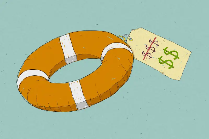 Life Preserver With Price Tag