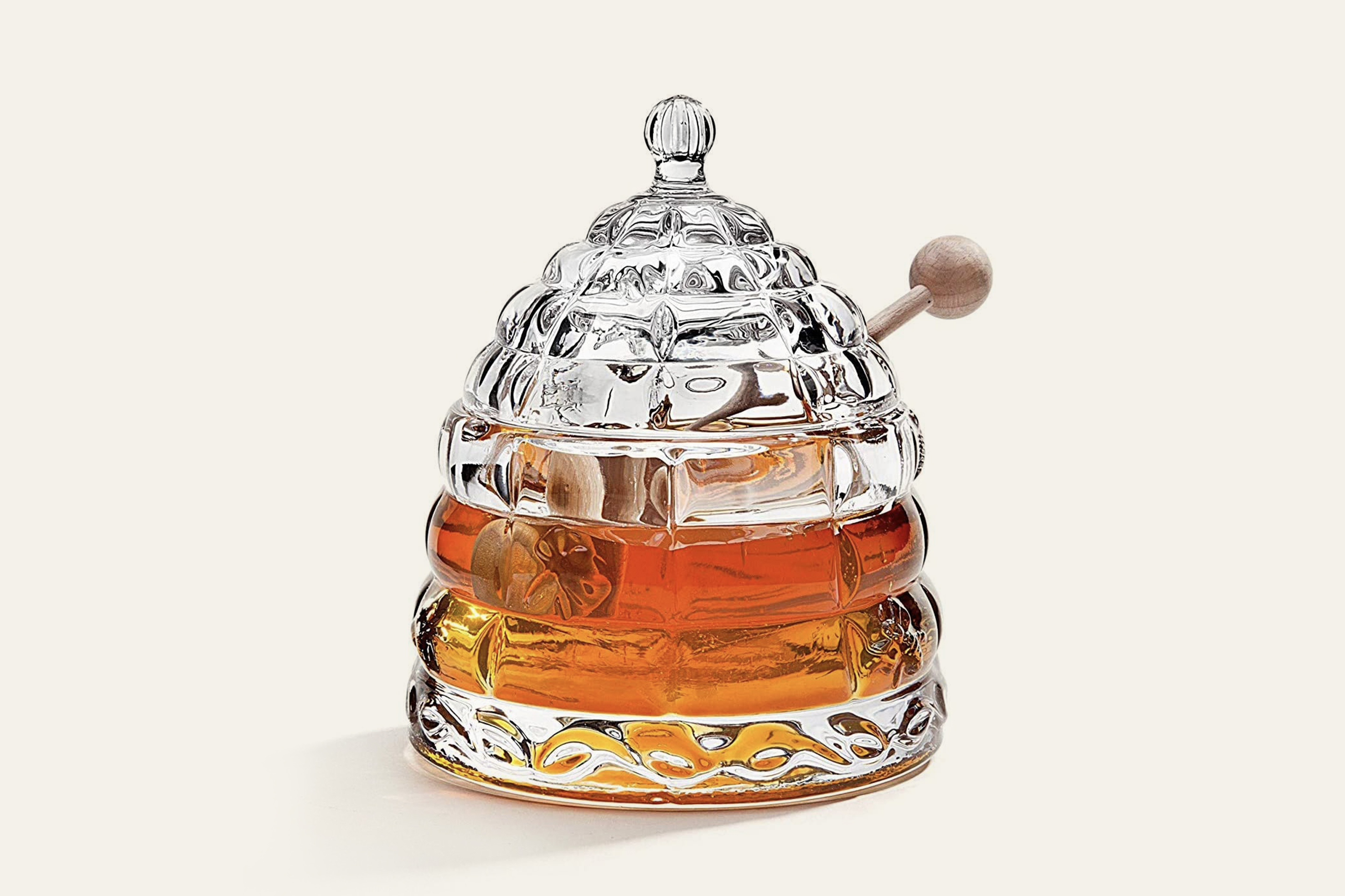 Beehive Crystal Honey Jar