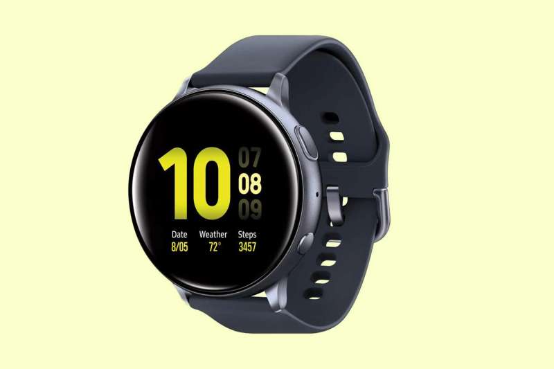 Samsung Galaxy Watch Active 2 Smartwatch on a colored Background