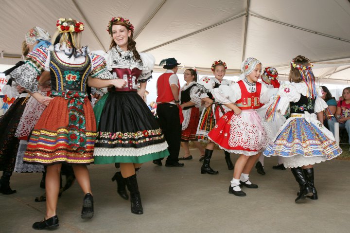 Dancers at the Czech Fest in Yukon Oklahoma