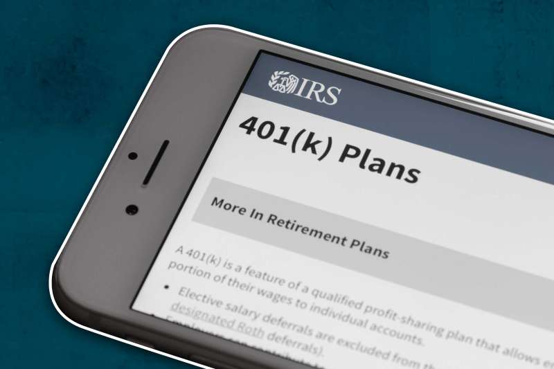 Smartphone With Internal Revenue Service Homepage On Screen