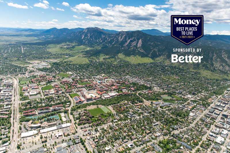 Aerial View Of Boulder, Colorado