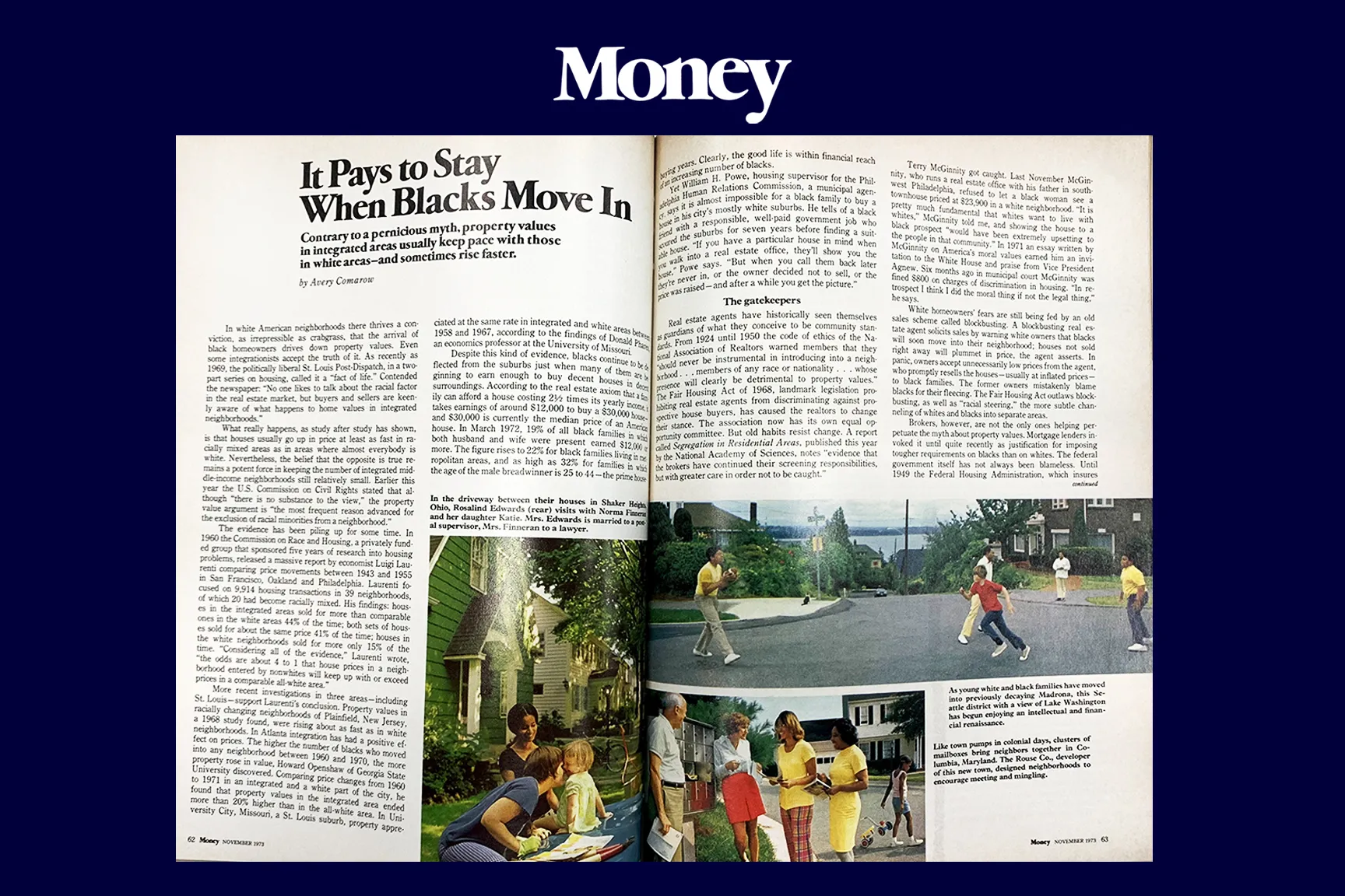 Money Classic: Busting a 'Pernicious Myth' About Race and Housing (1973)